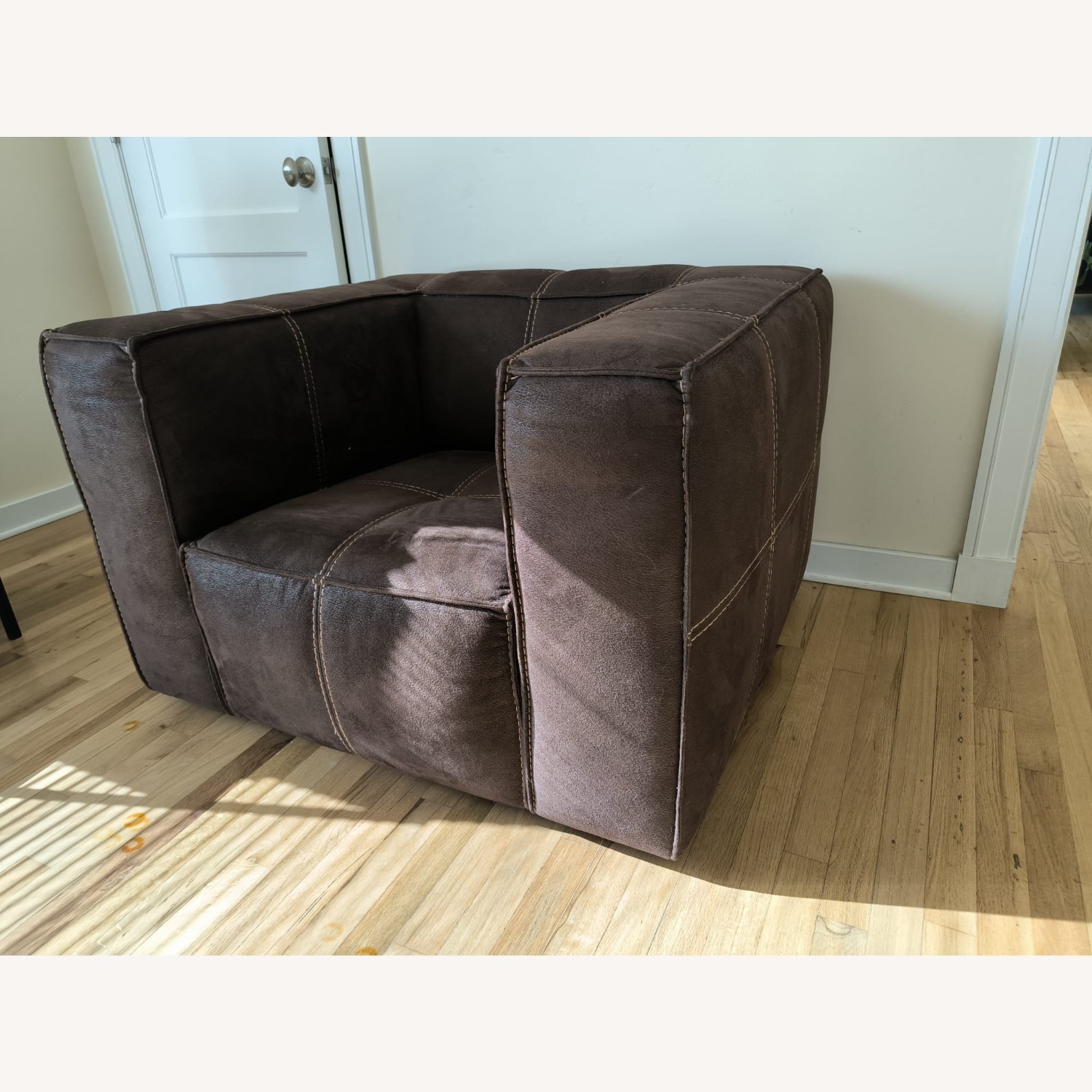 Scandinavian Designs Dark Brown Comfy Armchair - image-1