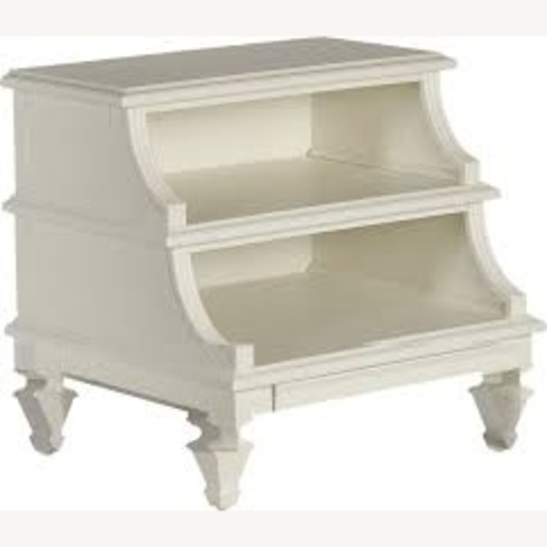 Used Rooms To Go  White Wood Nightstands for sale on AptDeco