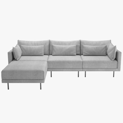 Used West Elm Halsey Gray Sectional Couch  for sale on AptDeco