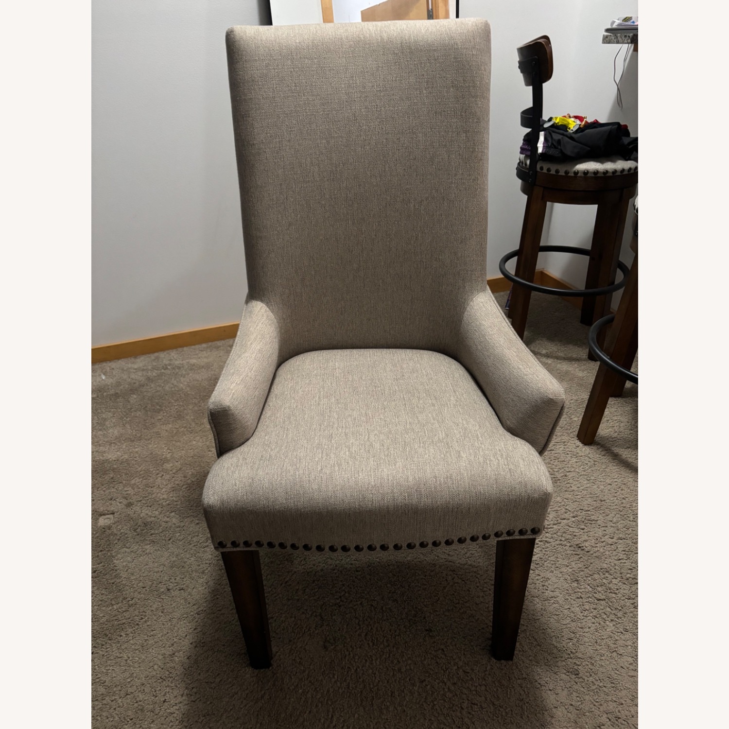 Value City Furniture Dark Brown Wood Dining Set - image-4