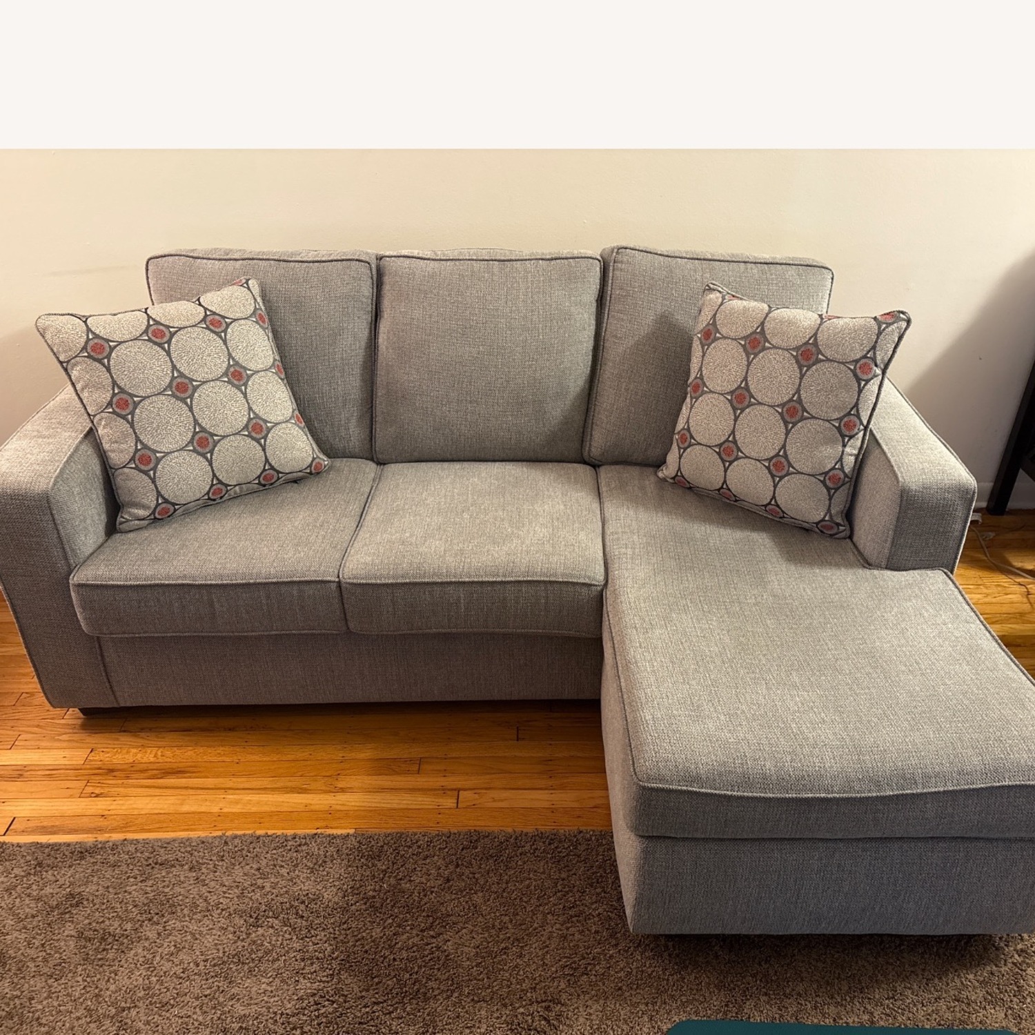 Raymour & Flanigan Farron Light Gray Sleeper Sofa - image-4