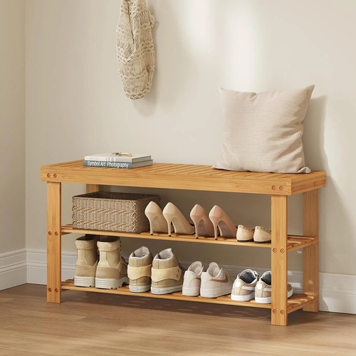 Used Wayfair 6 Pair Shoe Storage Bench for sale on AptDeco