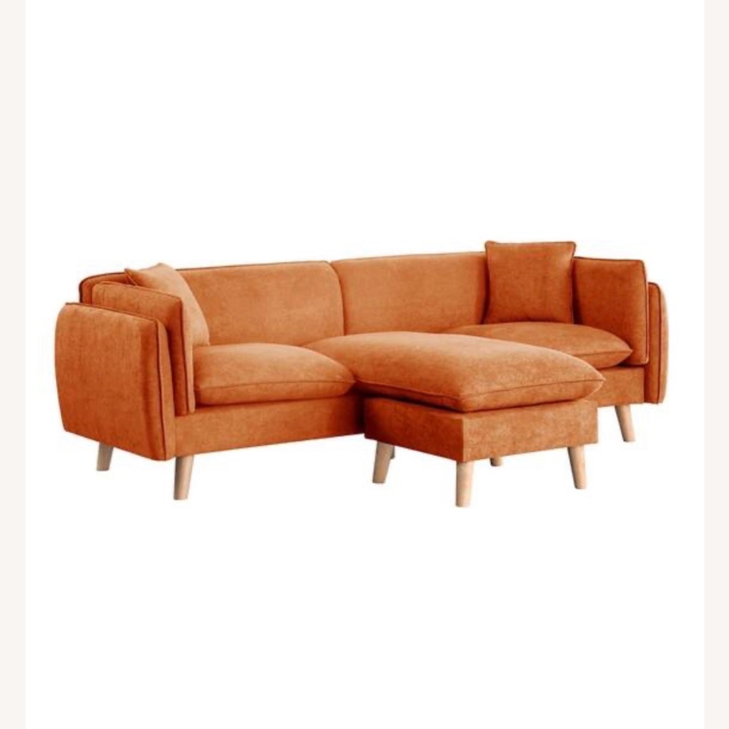 Overstock Lilola Home Orange Sofa - image-1