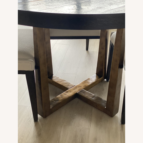 Used Restoration Hardware Dark Brown Dining Table  for sale on AptDeco