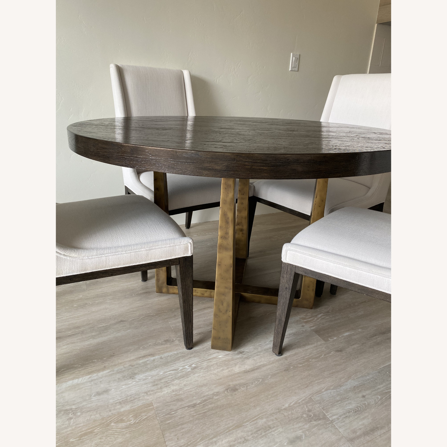 Restoration Hardware Dark Brown Dining Table  - image-2