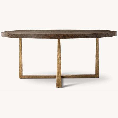Used Restoration Hardware Dark Brown Dining Table  for sale on AptDeco