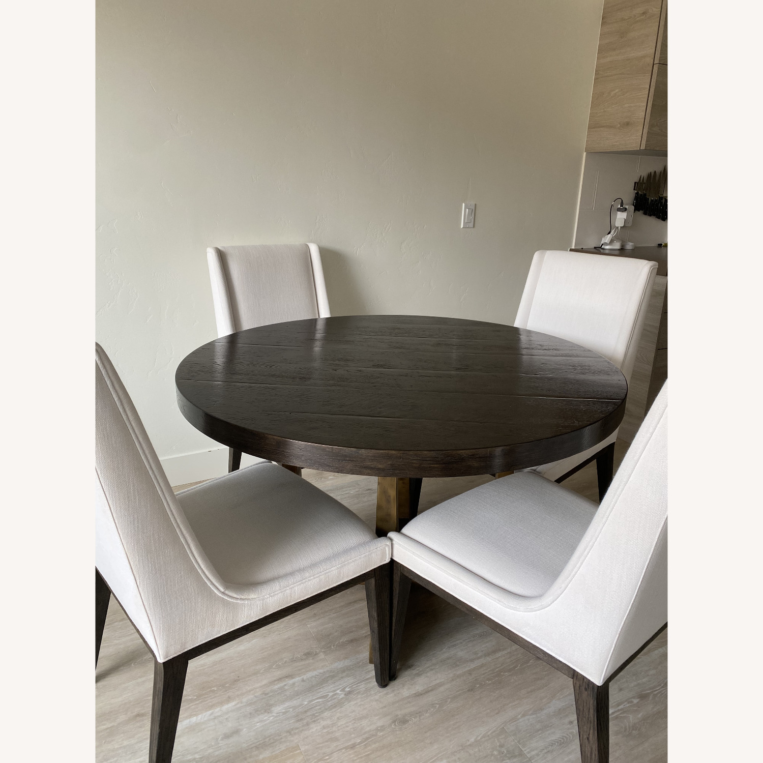 Restoration Hardware Dark Brown Dining Table  - image-3