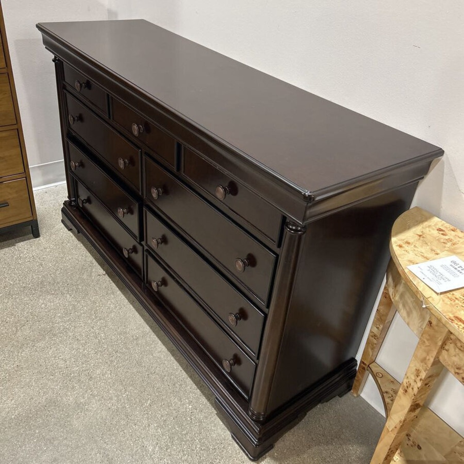 Ashley Furniture Cherry Brown 9-Drawer Dresser - image-1