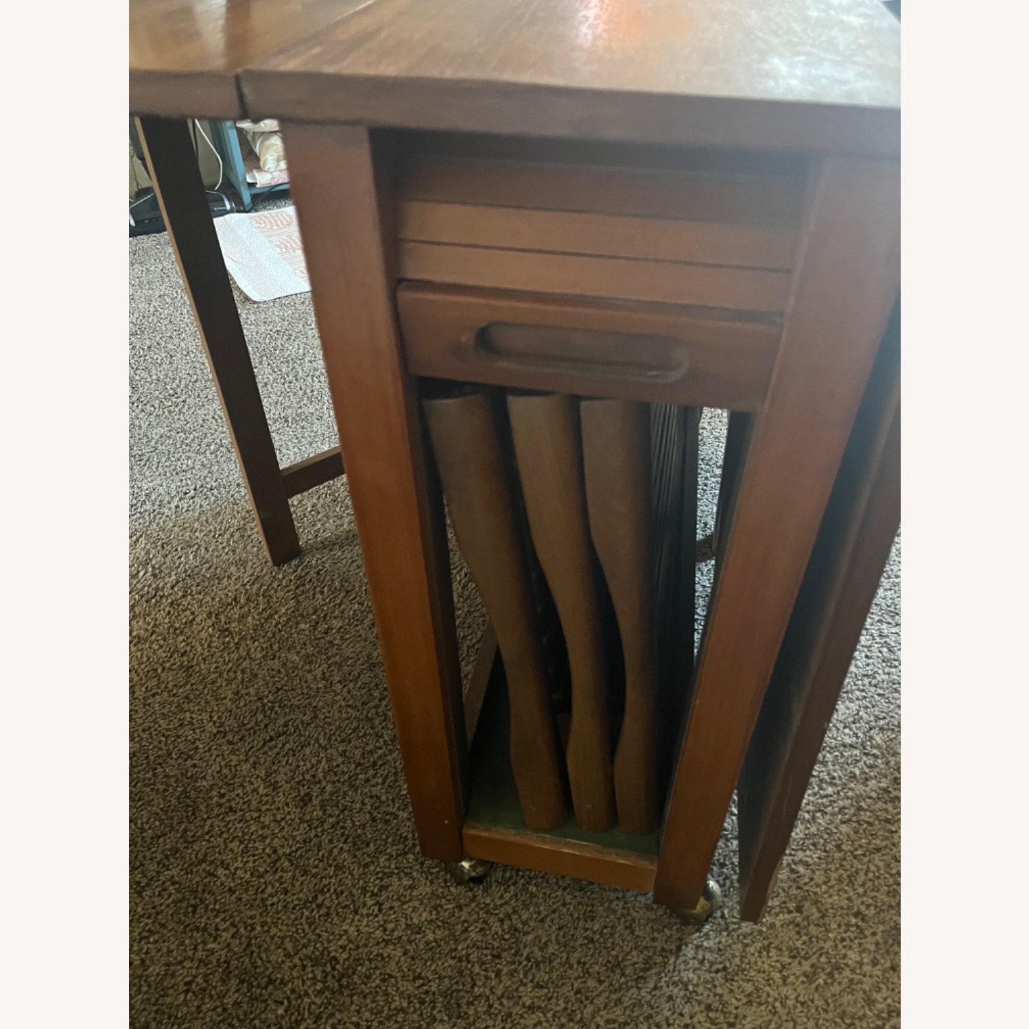 N Aldo Jacober/ Alberto Bazzani Drop Leaf Table - image-2