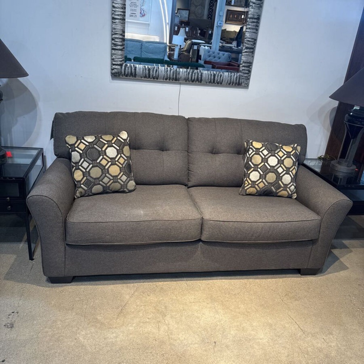 Ashley Furniture Mahoney Tufted Fabric Sofa  - image-1