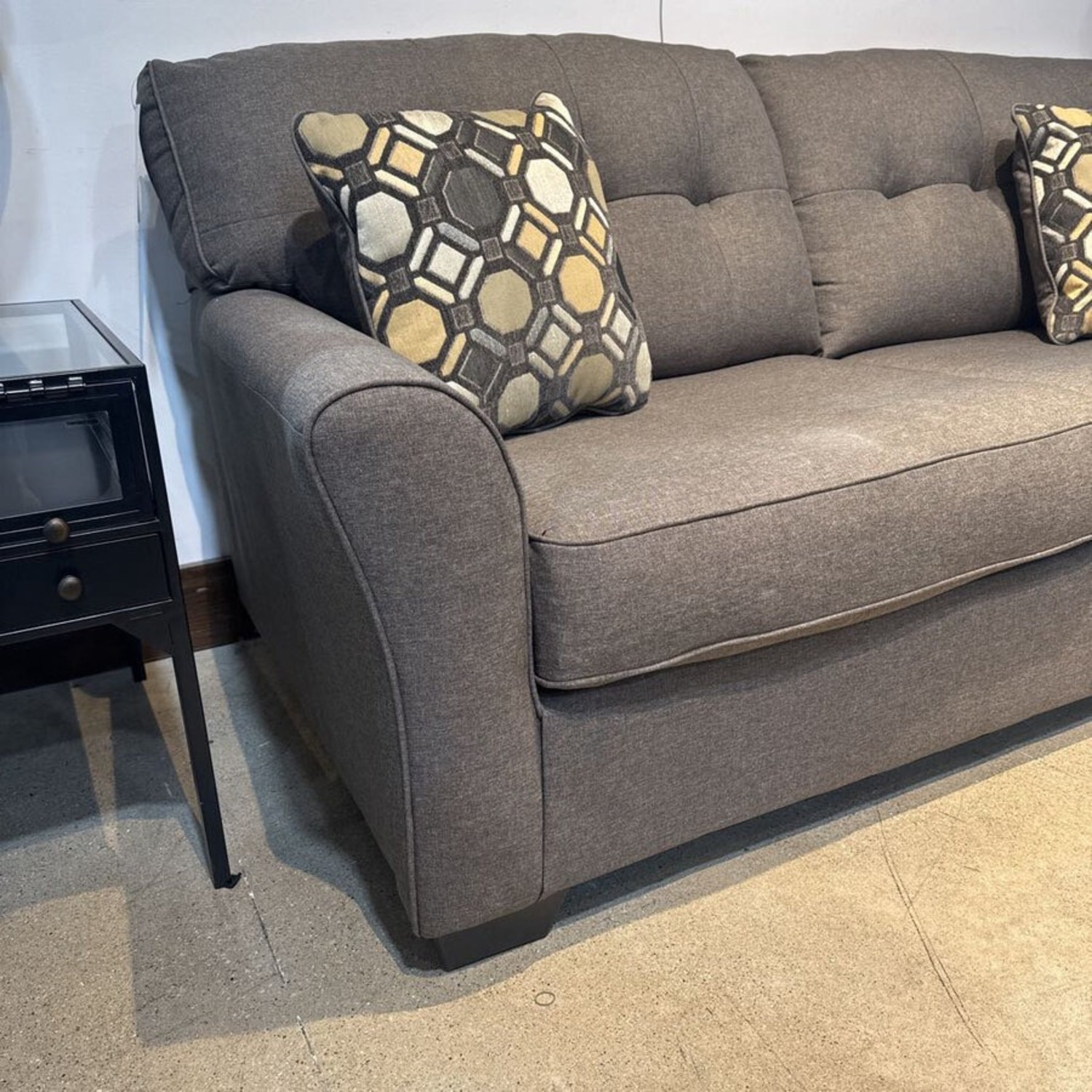 Ashley Furniture Mahoney Tufted Fabric Sofa  - image-2