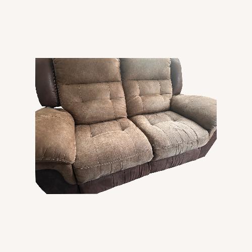 Used Bob's Discount Dark Brown 2 Seater Recliner  for sale on AptDeco