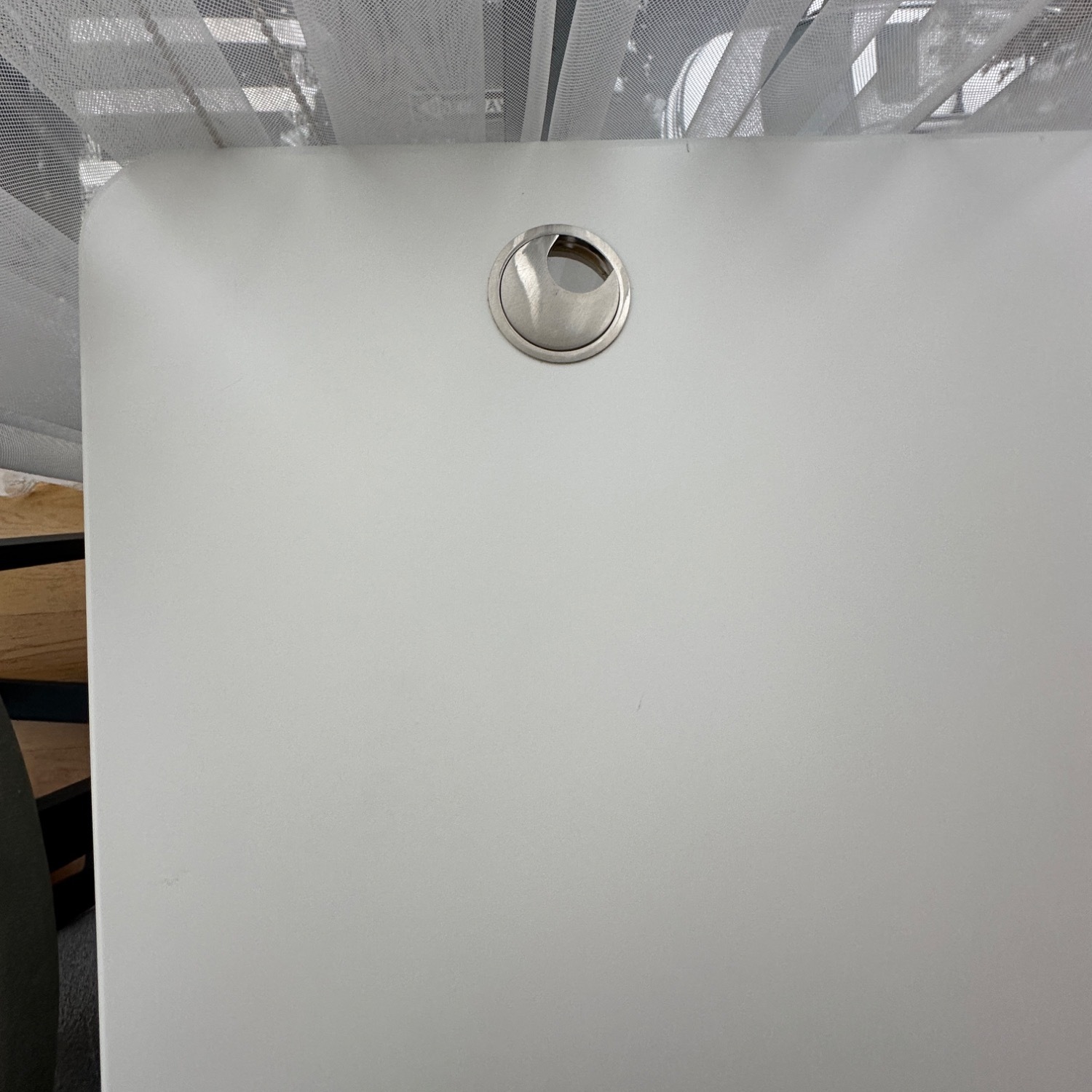 Poppin White Wood Desk - image-8