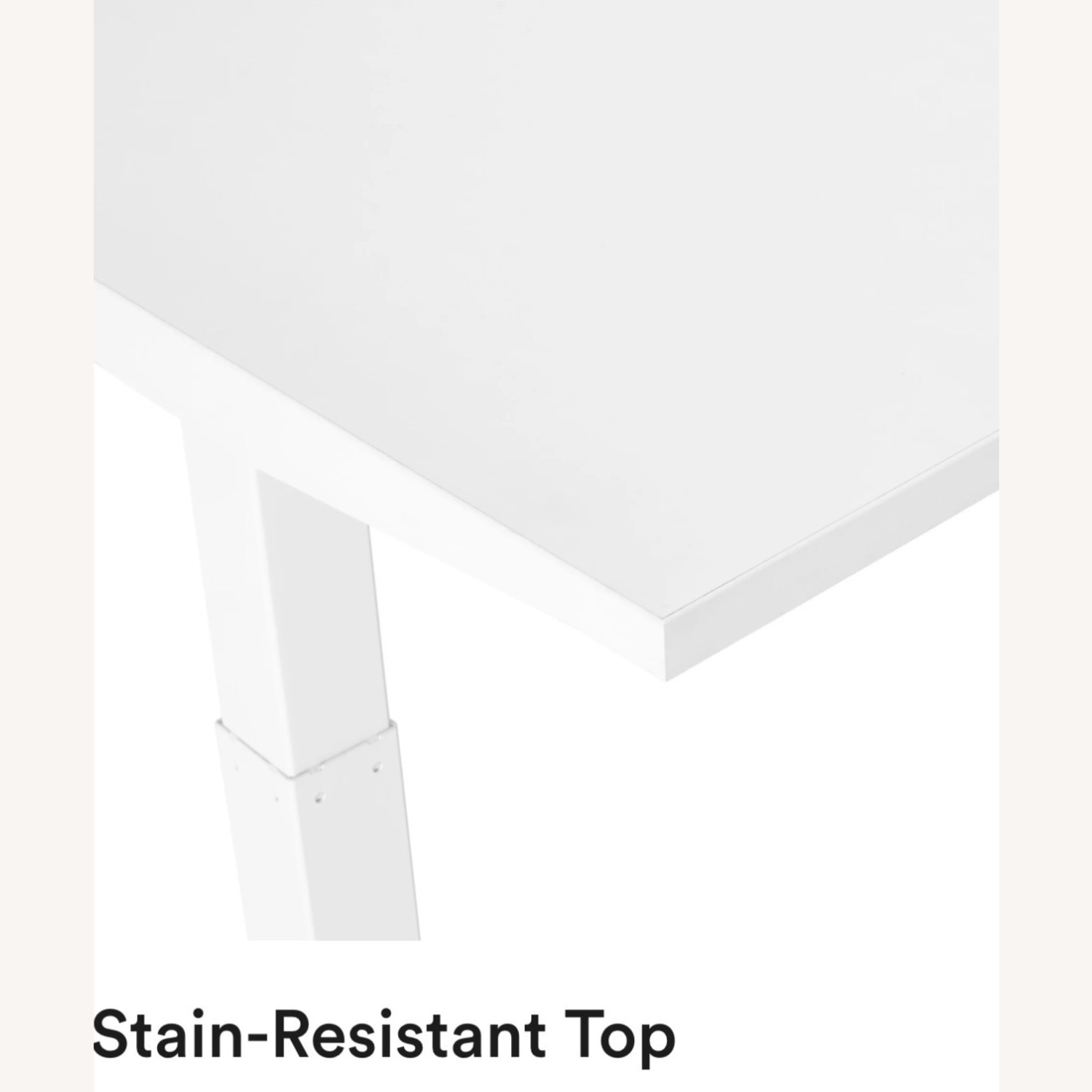 Poppin White Wood Desk - image-1