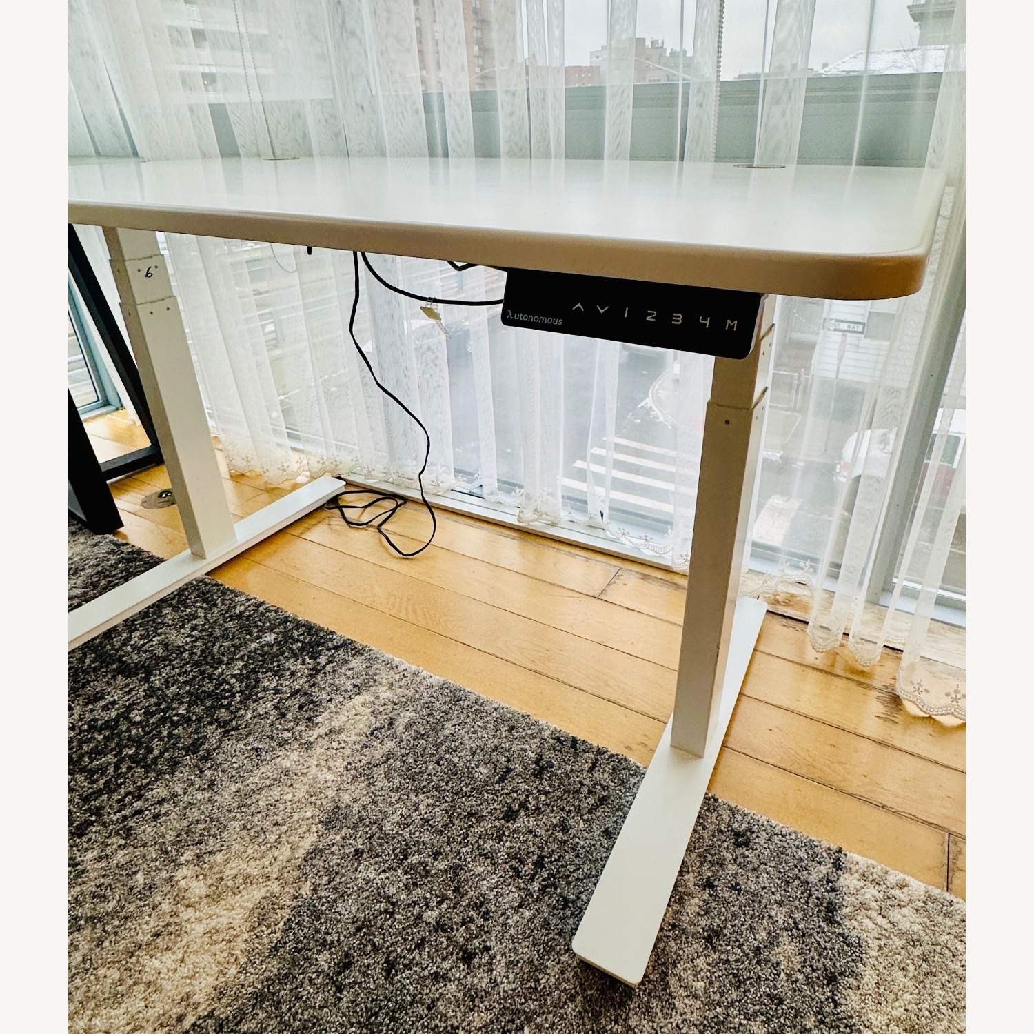 Poppin White Wood Desk - image-6