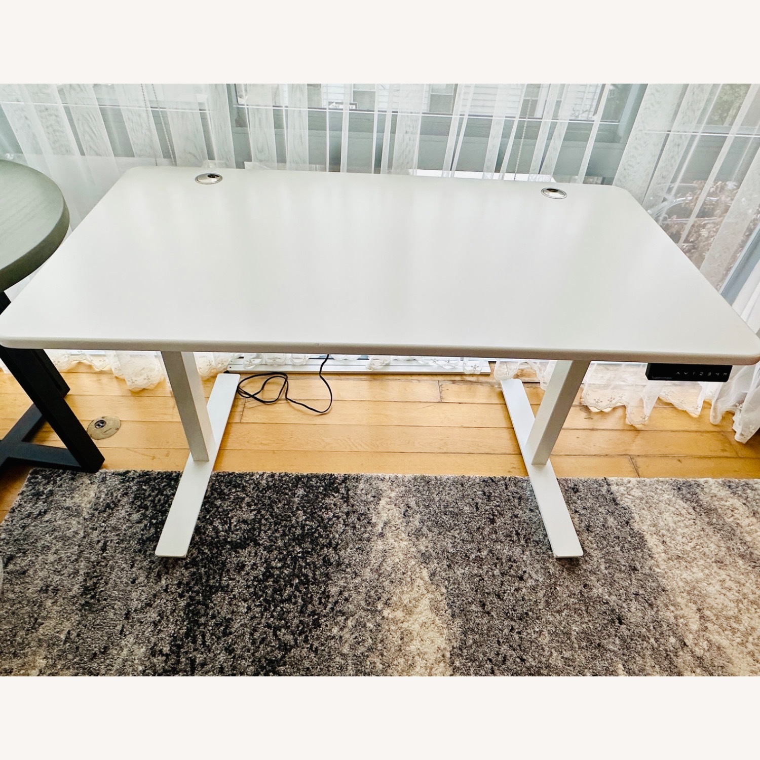 Poppin White Wood Desk - image-5