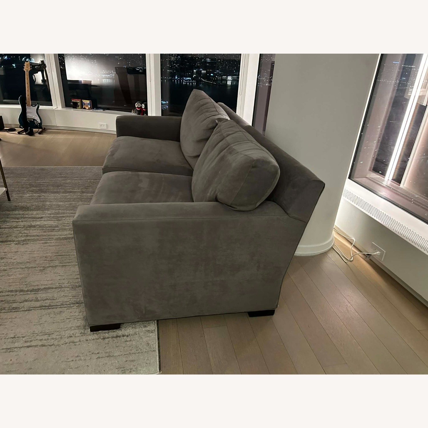 Crate & Barrel Axis Light Gray 2 Seater Sofa - image-5