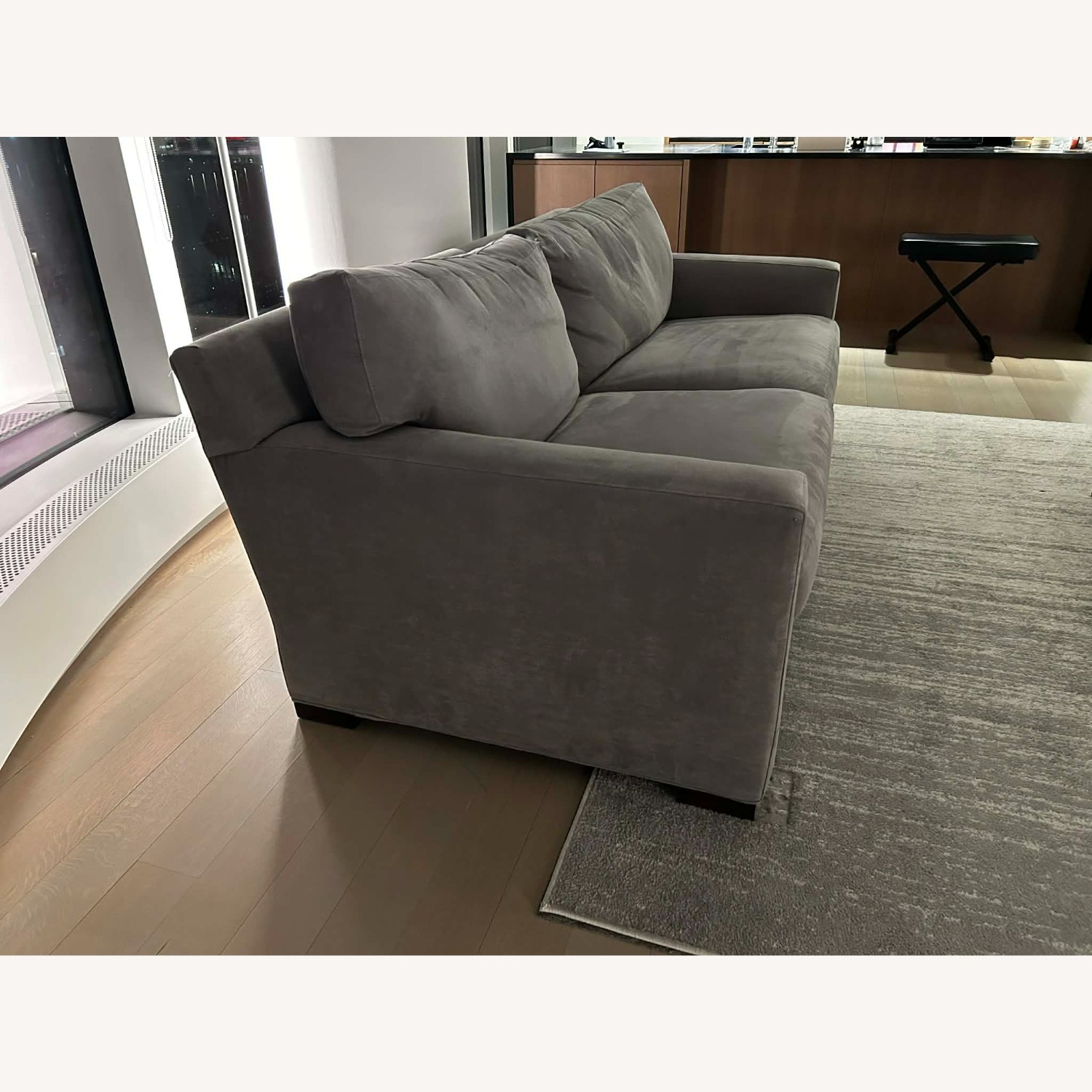 Crate & Barrel Axis Light Gray 2 Seater Sofa - image-4
