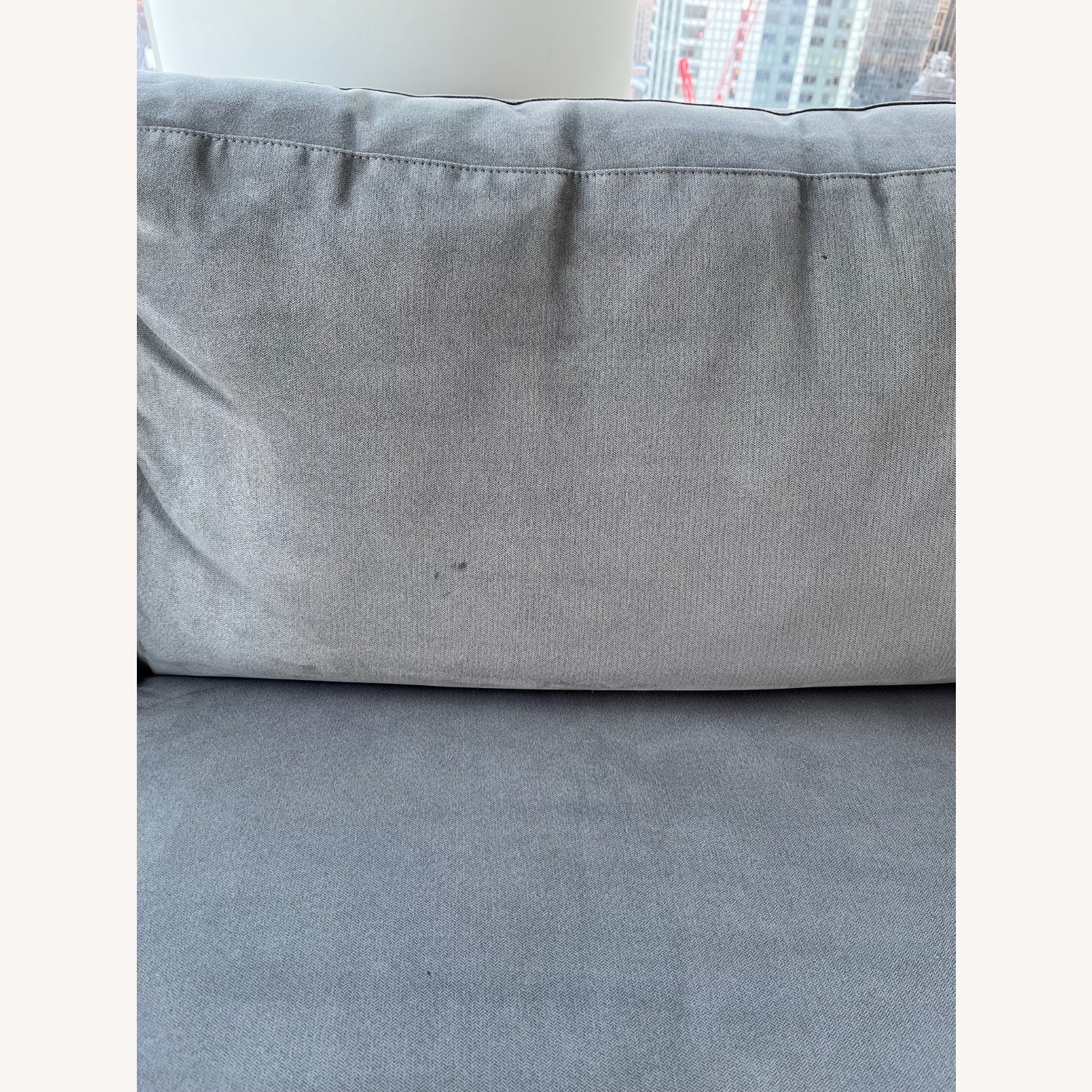 Crate & Barrel Axis Light Gray 2 Seater Sofa - image-6