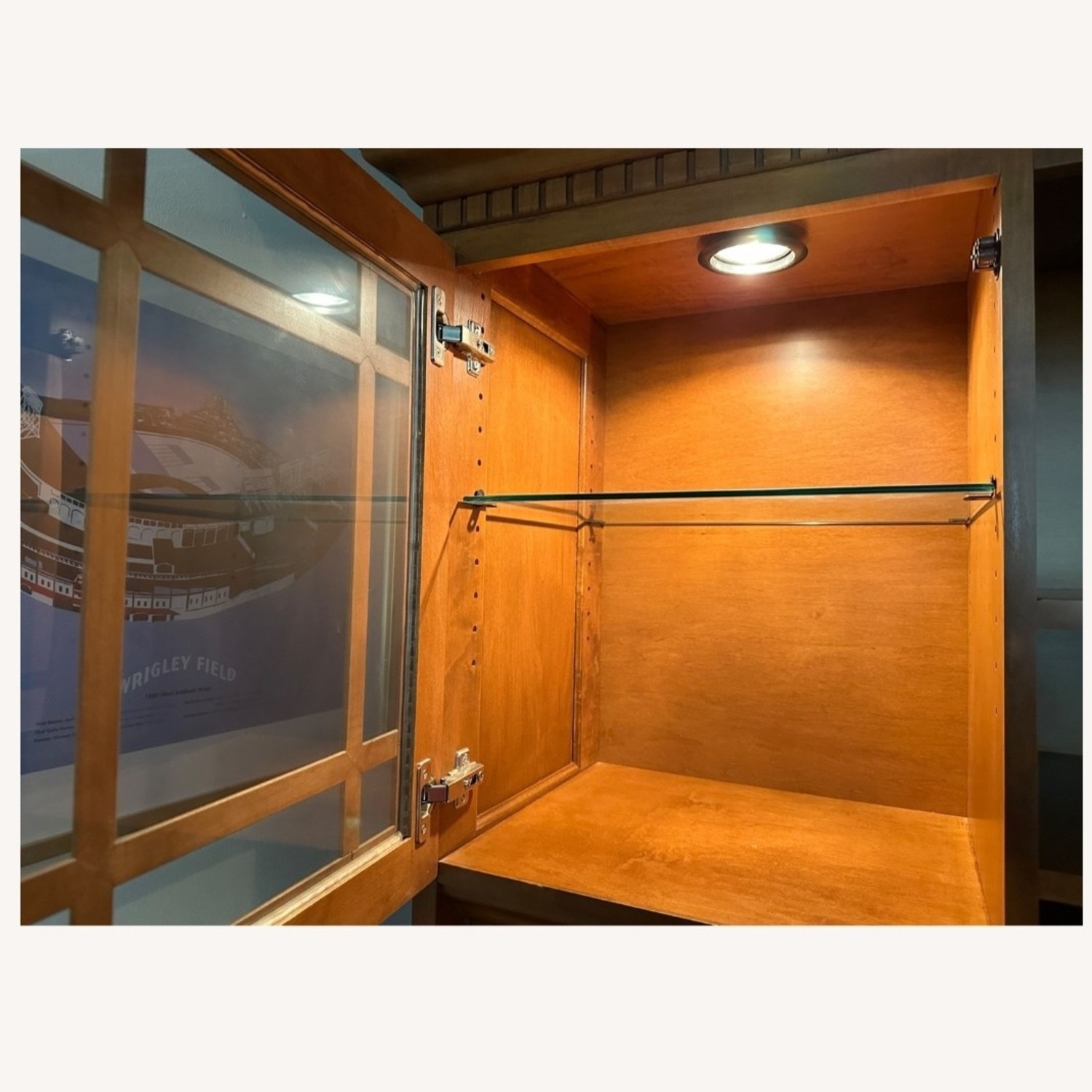 Dark Brown Wood Desk - image-5