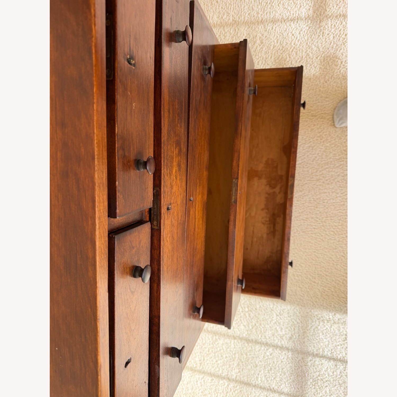 Dark Brown Wood Dresser - image-3