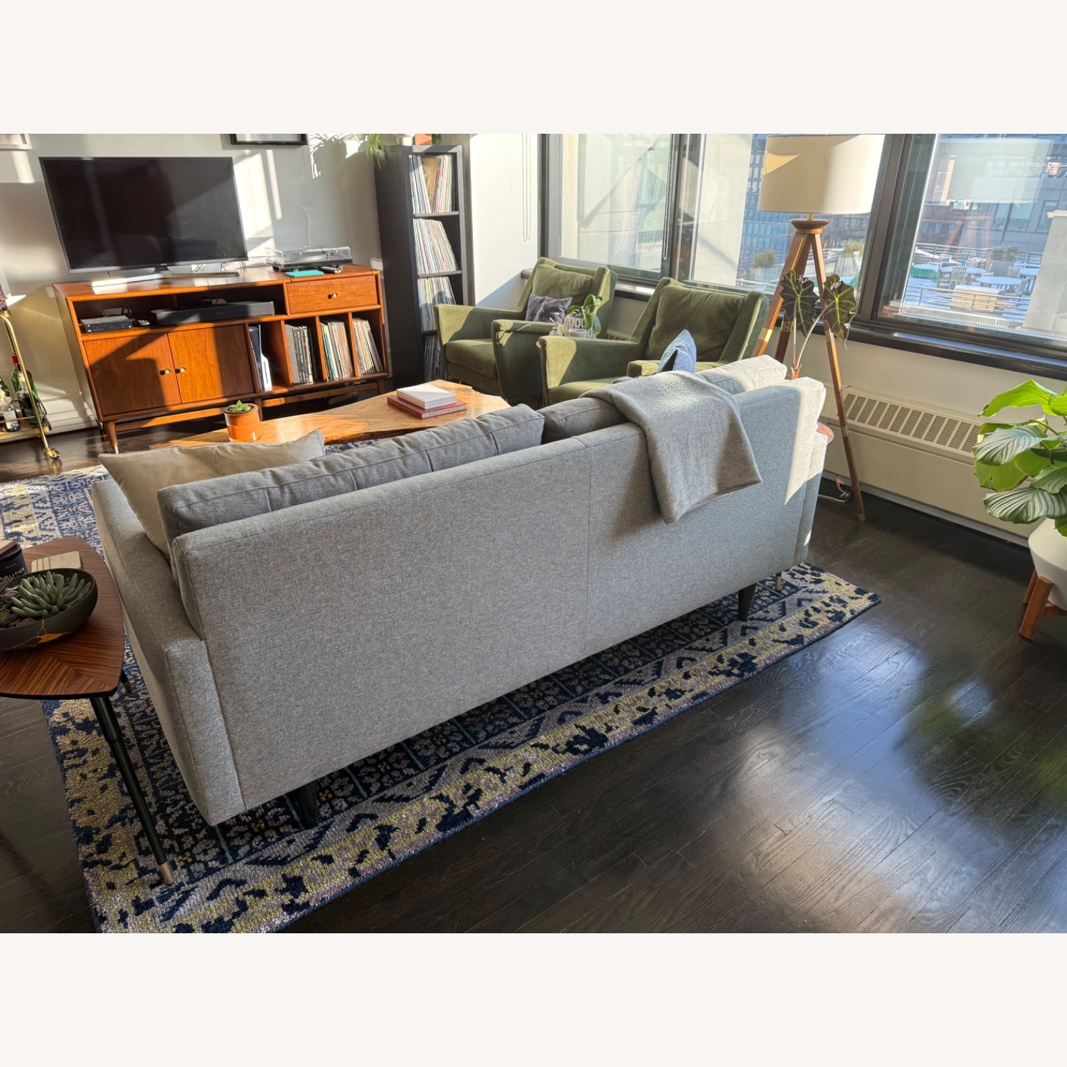 Crate & Barrel Petrie Sofa (Taylor Felt Gray) - image-5