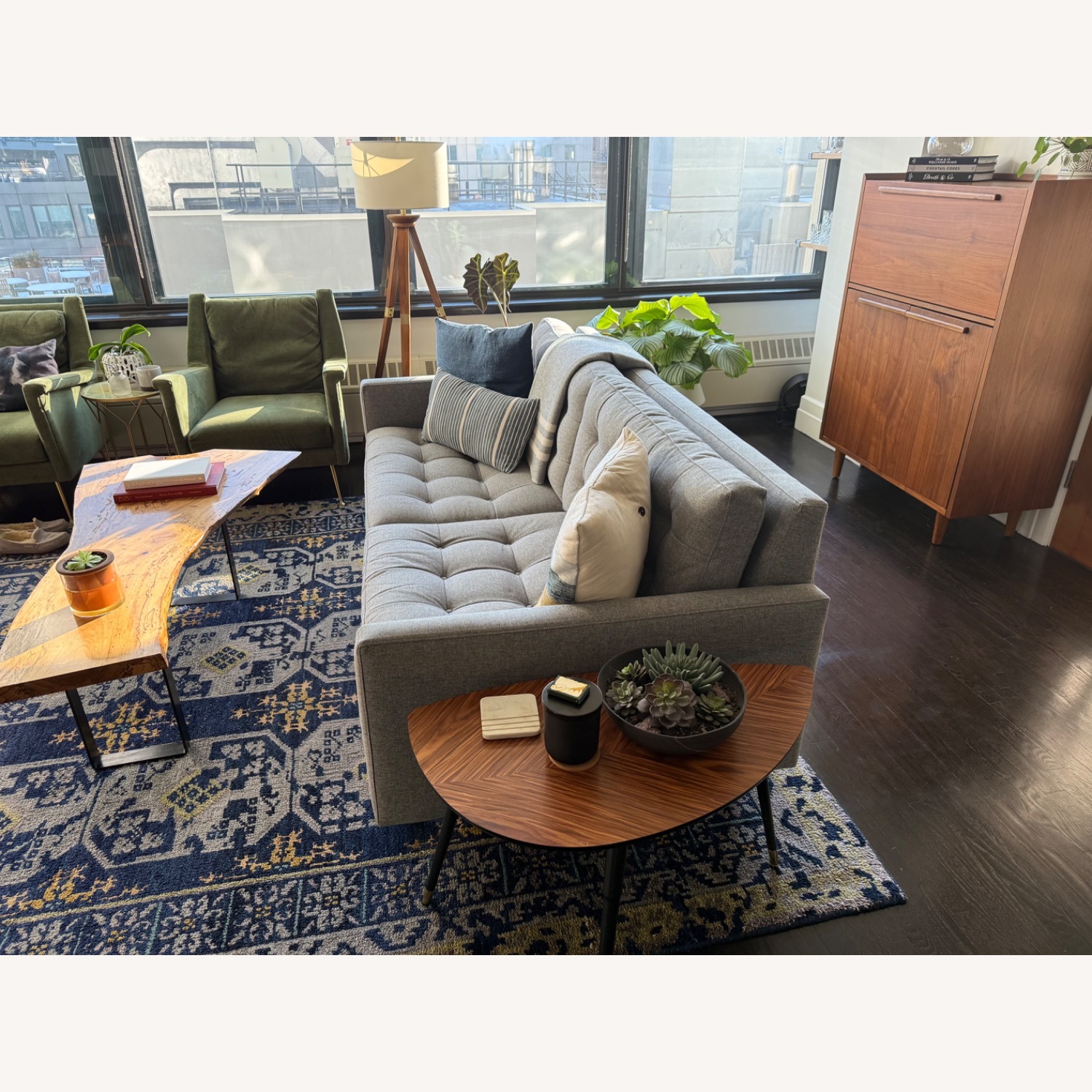 Crate & Barrel Petrie Sofa (Taylor Felt Gray) - image-2