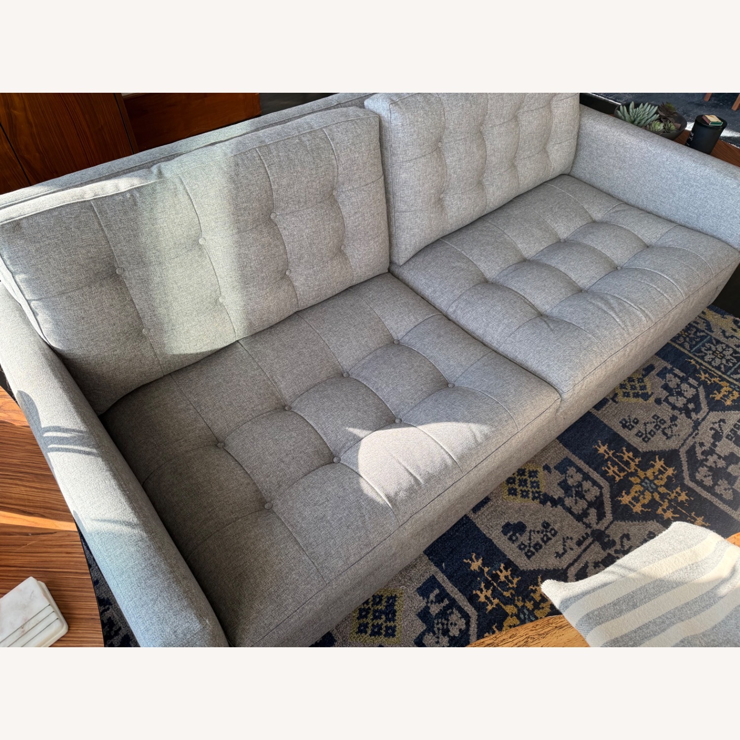Crate & Barrel Petrie Sofa (Taylor Felt Gray) - image-3