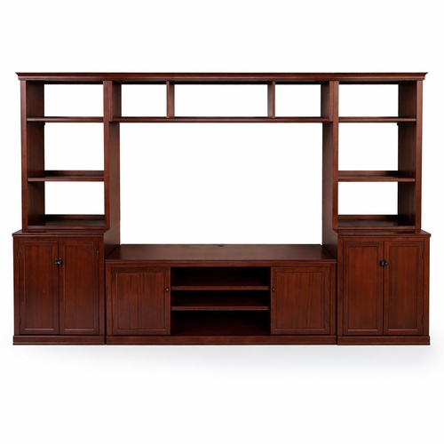 Used Crate & Barrel Harrison Dark Brown Entertainment Center for sale on AptDeco