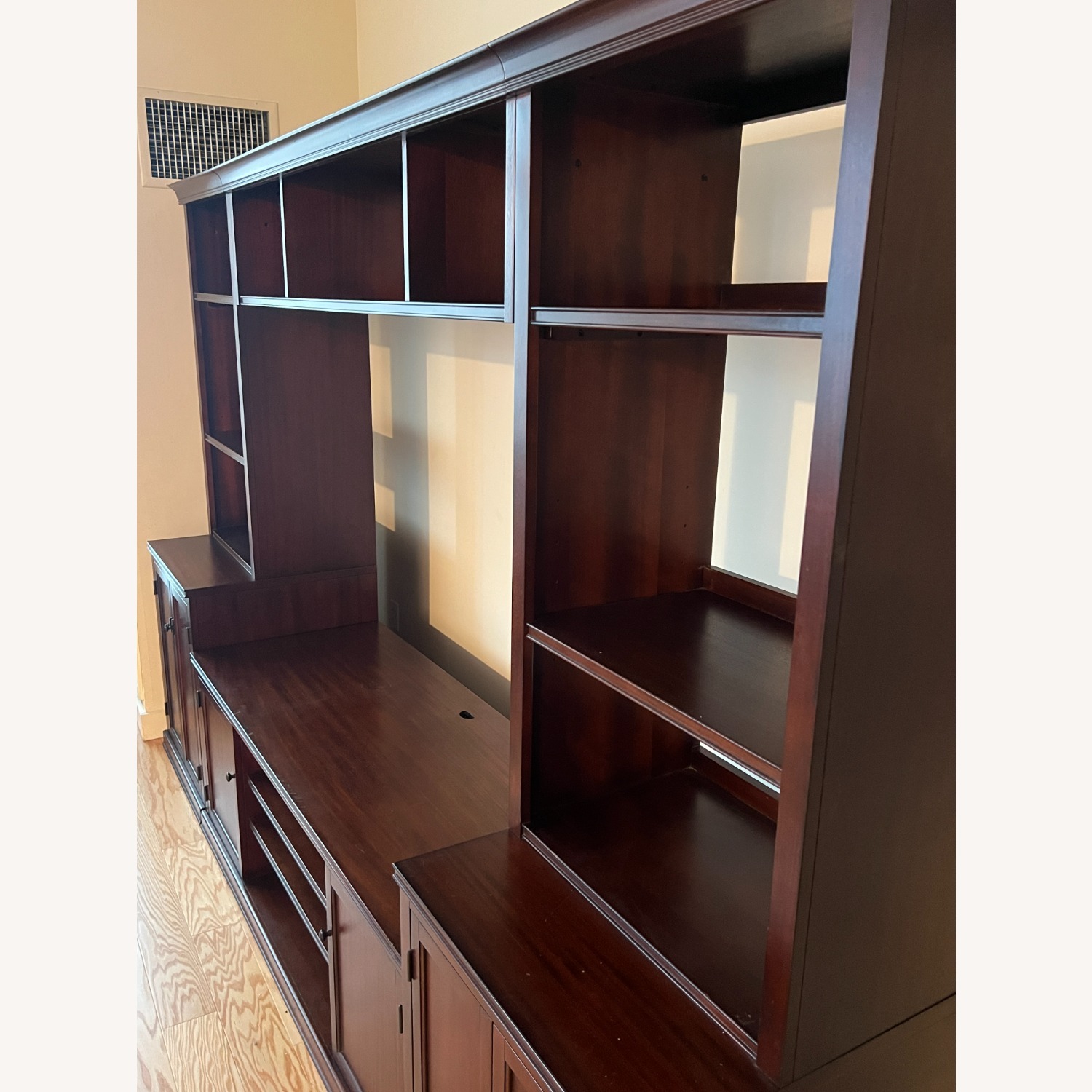 Crate & Barrel Harrison Dark Brown Entertainment Center - image-2
