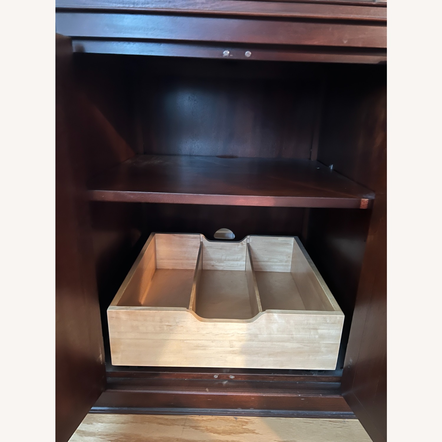 Crate & Barrel Harrison Dark Brown Entertainment Center - image-4