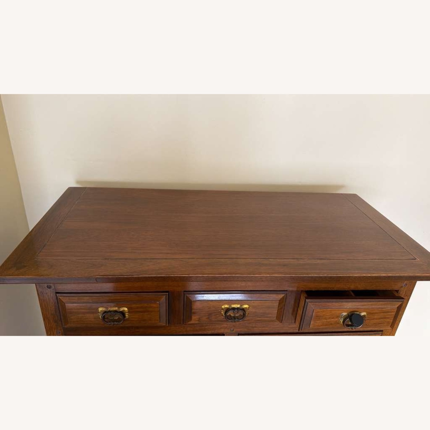 Dark Brown Wood Dresser - image-1