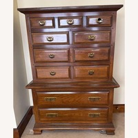 Dark Brown Wood Dresser