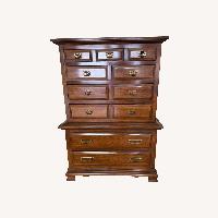 Dark Brown Wood Dresser