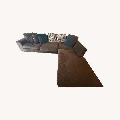 Used Dark Gray 2 Piece Sectional for sale on AptDeco