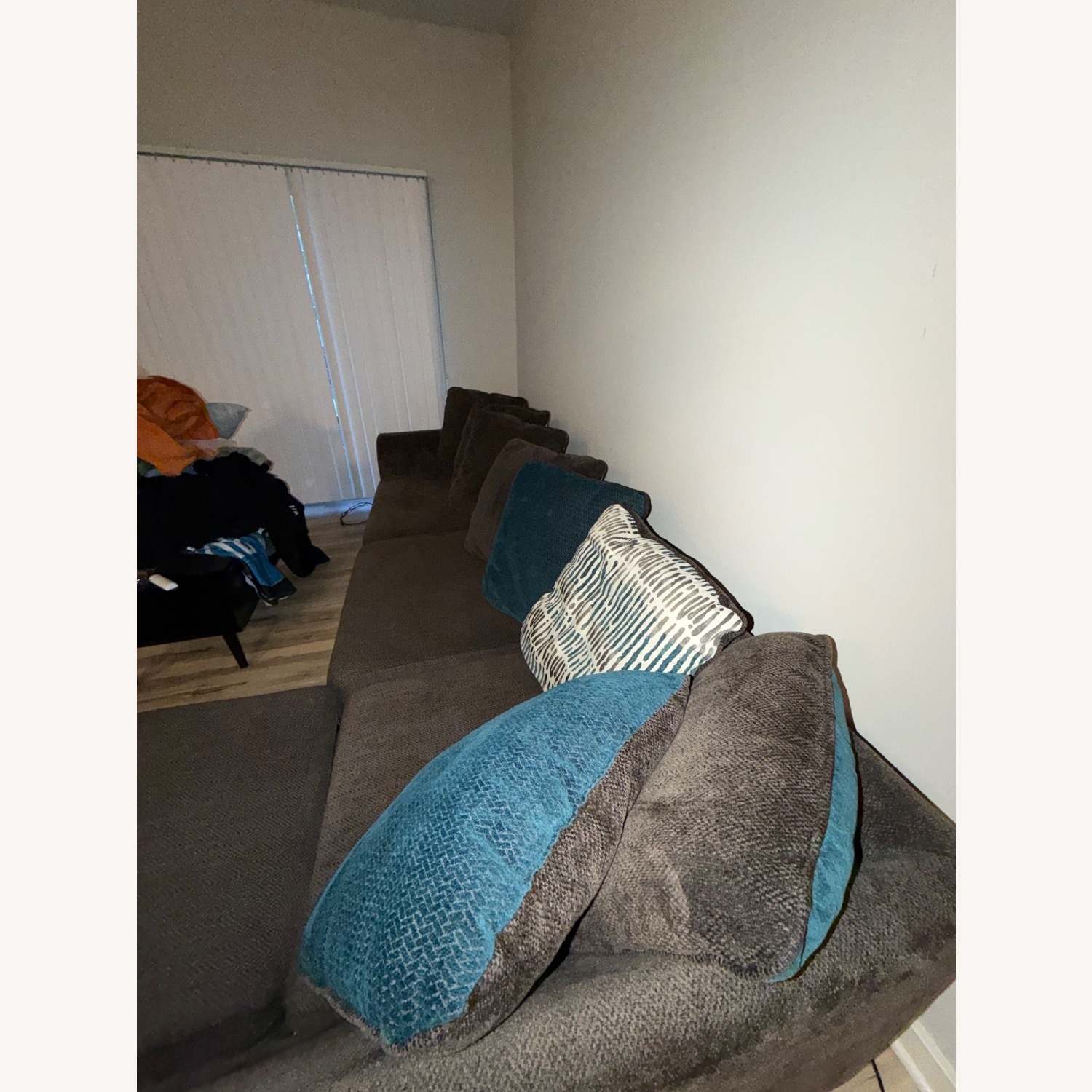 Dark Gray 2 Piece Sectional - image-2