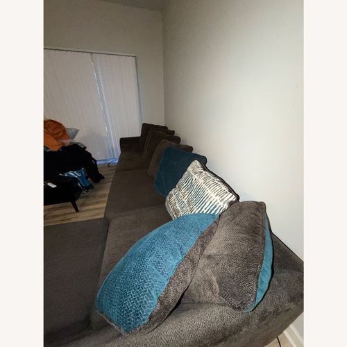 Used Dark Gray 2 Piece Sectional for sale on AptDeco