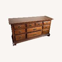 Dark Brown Wood Dresser
