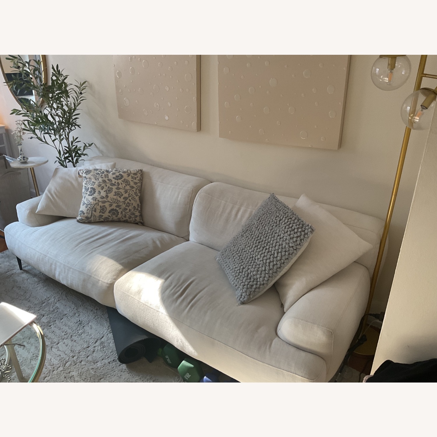 Article Abisko White Fabric 2 Seater Sofa - image-2