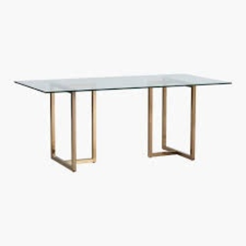 Used CB2 Silver Glass Desk for sale on AptDeco