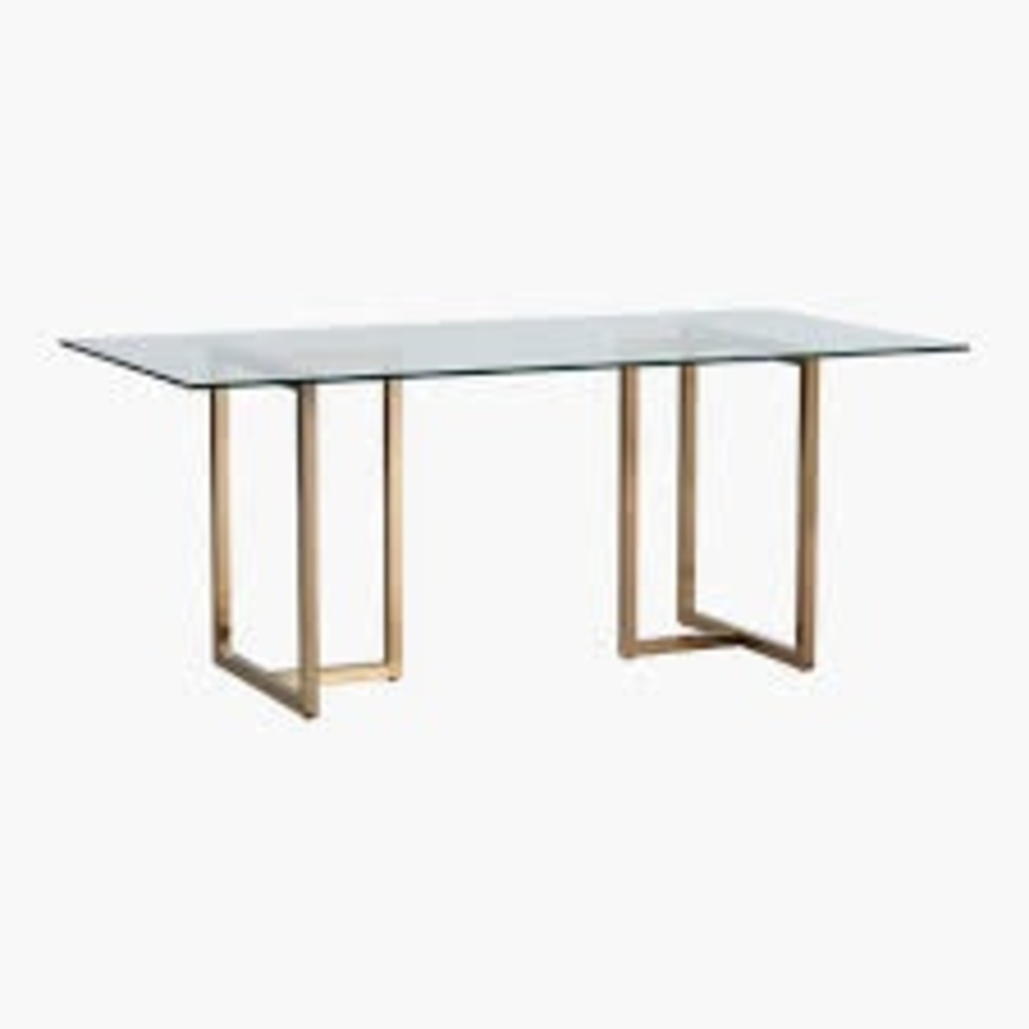 CB2 Silver Glass Desk - image-2