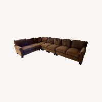 Pier 1 Imports Dark Brown 3+ Piece Sectional