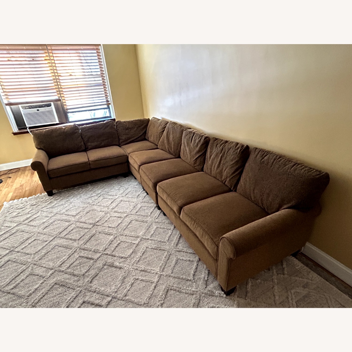 Pier 1 Imports Dark Brown 3+ Piece Sectional - image-3