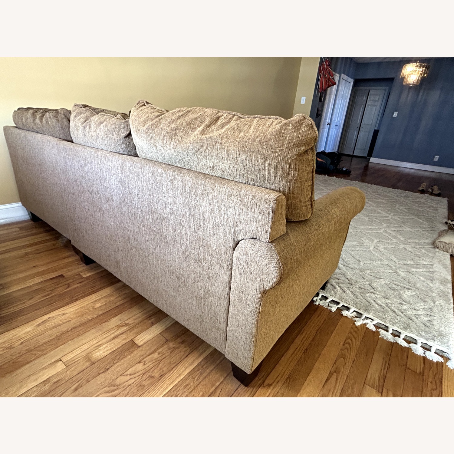 Pier 1 Imports Dark Brown 3+ Piece Sectional - image-2