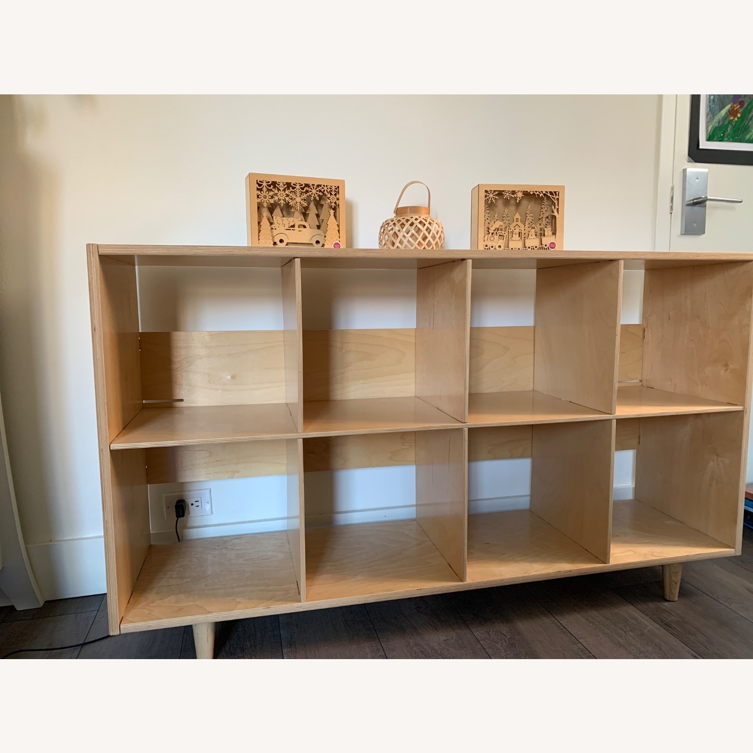 Eight Cube Shelf Natural Bookcase - image-3