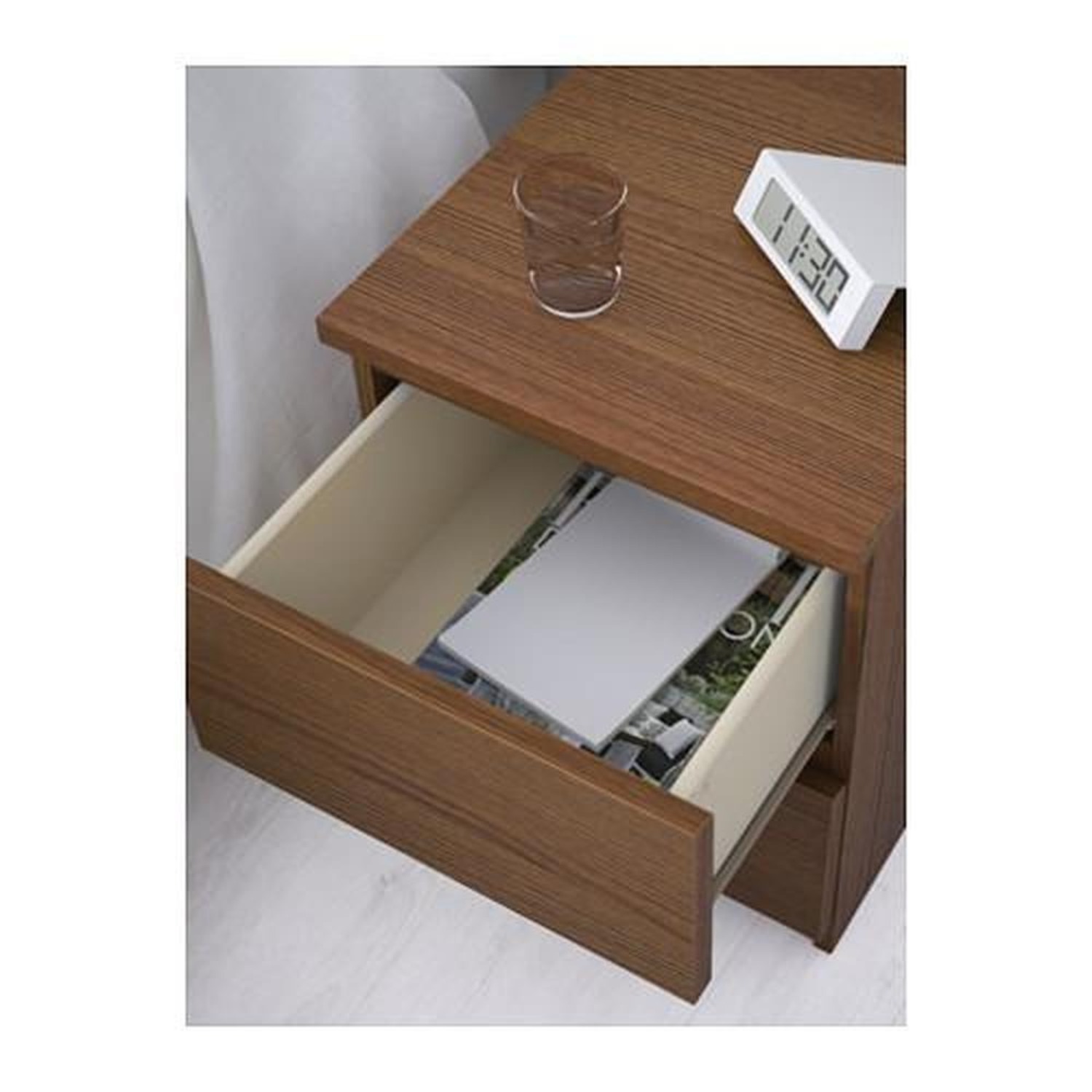 IKEA Malm Light Brown Wood Veneer Dresser - image-2