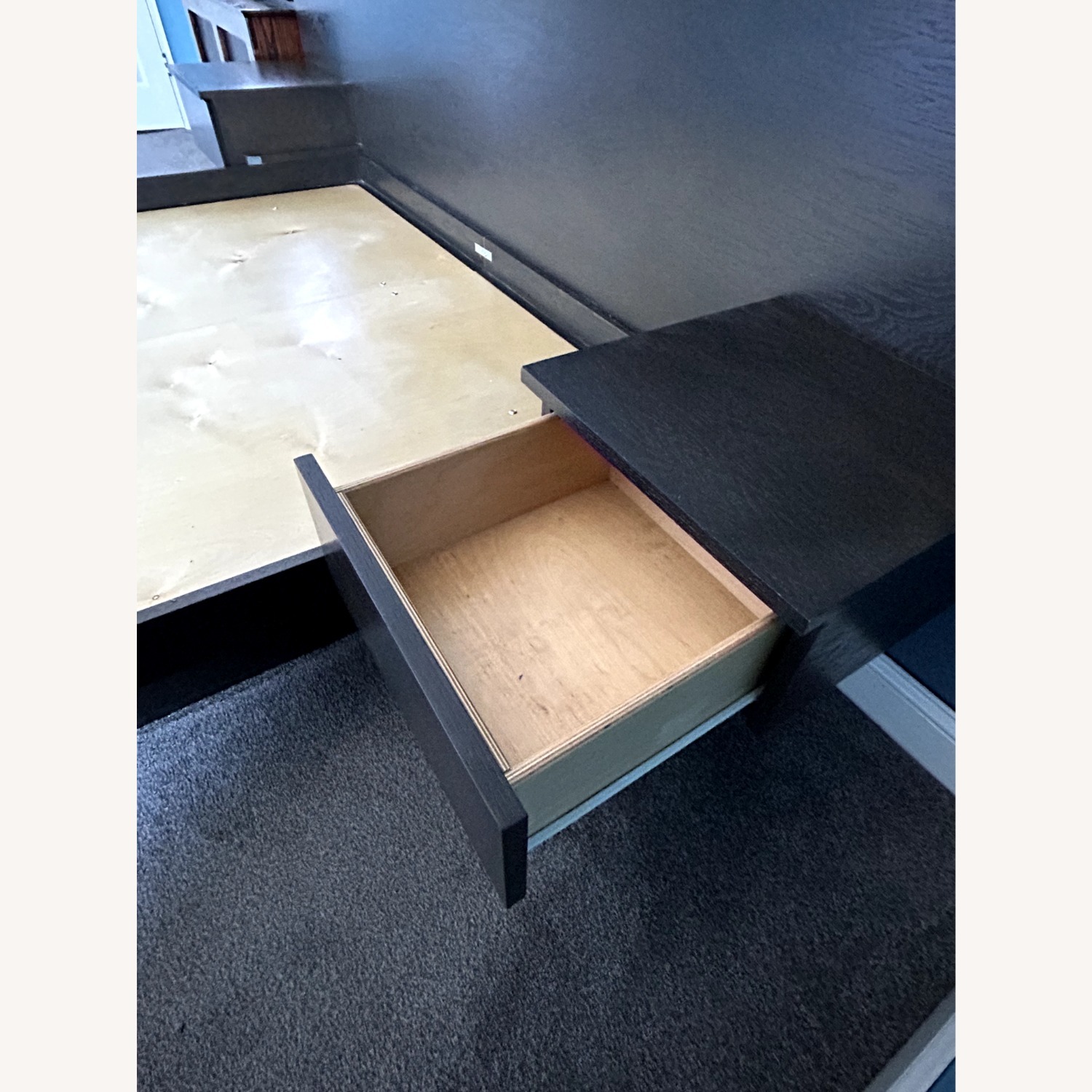 Solid Wood Queen Bed (With Nightstands & Storage) - image-3