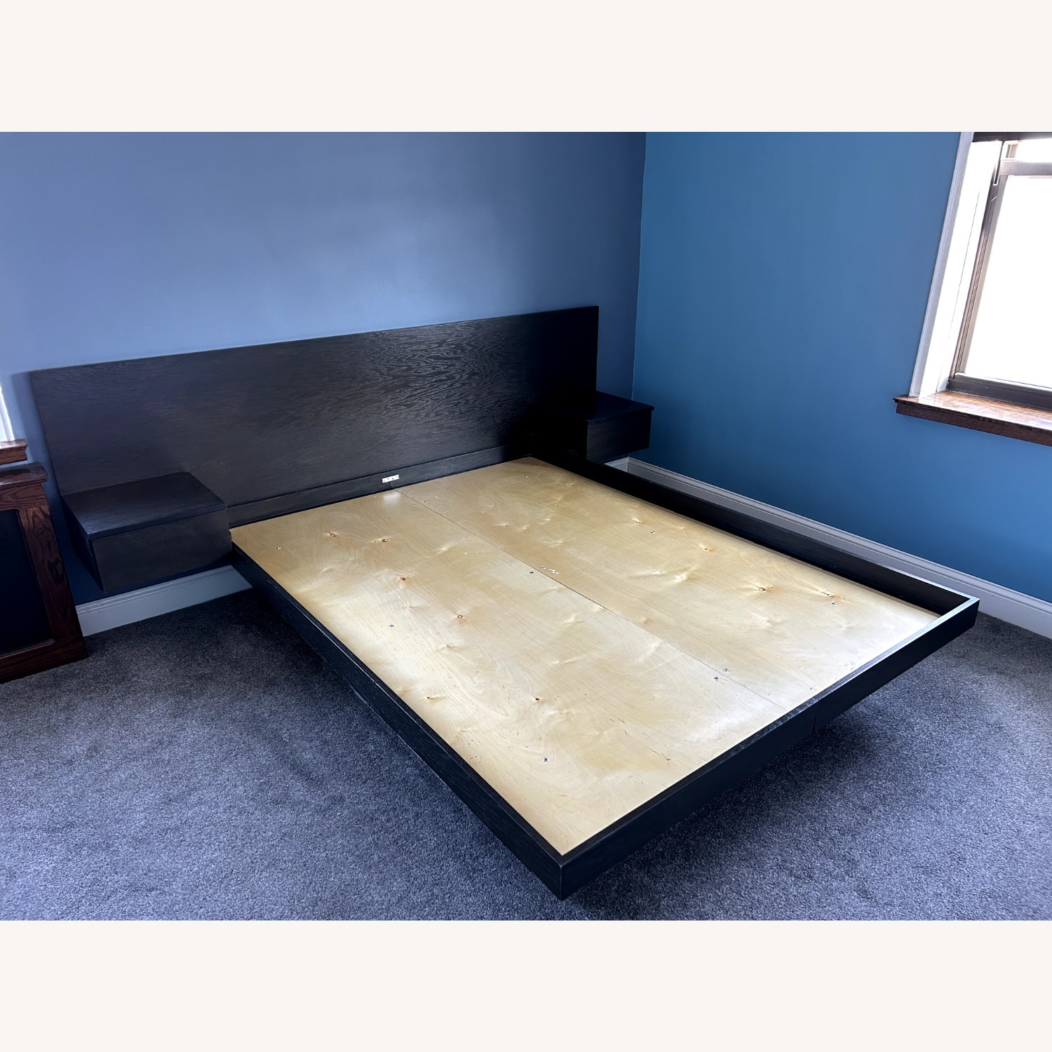 Solid Wood Queen Bed (With Nightstands & Storage) - image-8