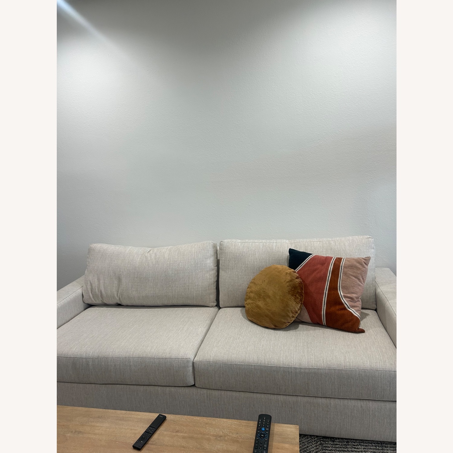 Pampa Natural Fabric 2 Seater Sofa - image-1