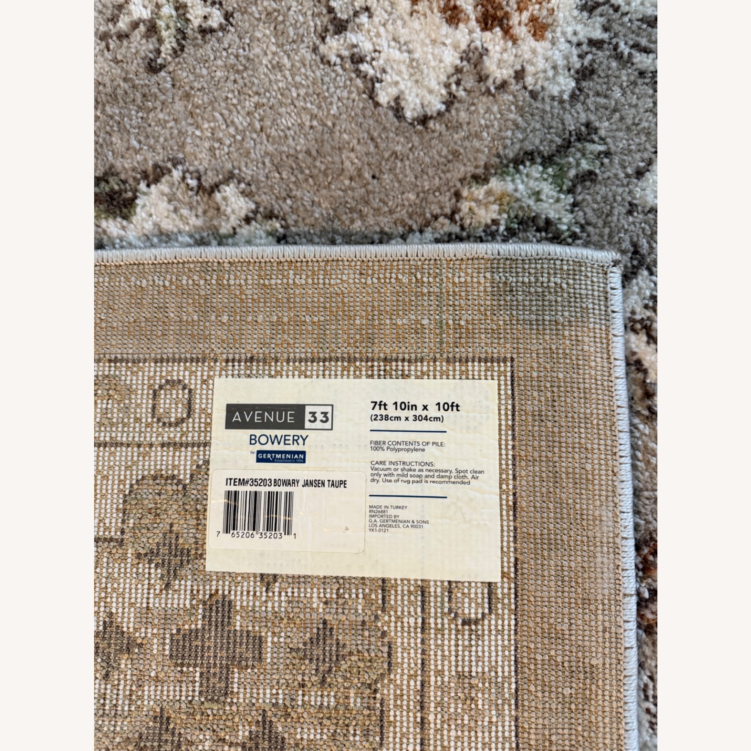 Natural Polyurethane Area Rug 8' x 10' - image-2
